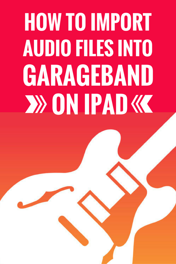 How to record audio into garageband on ipad screen